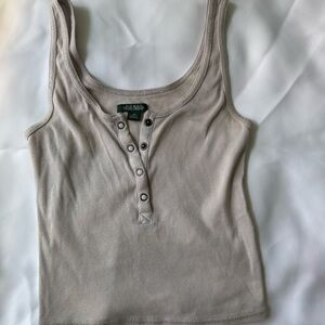Women's Beige Tank Top